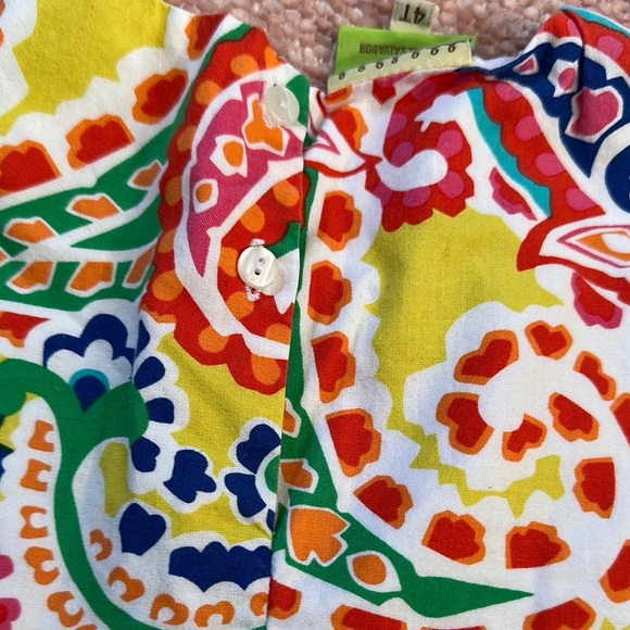 Colorful Paisley Kids Dress - Picture 3 of 7